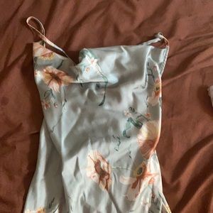 A sage green silk midi dress from SHEIN. Size 4